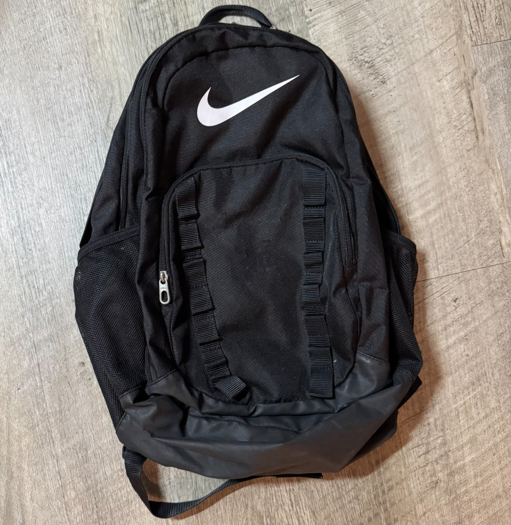 Nike Backpack Brasilia 7 XLarge Multi Compartments Black Swoosh Adult